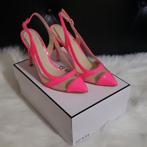 guess clear heels